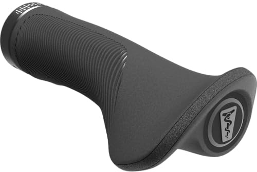 SQlab Fahrrad Griffe 702 2.0, ergonomischer Fahrradgriff, schwarzer Griff fürs Fahrrad, Lenkergriff für Fahrrad in S-L