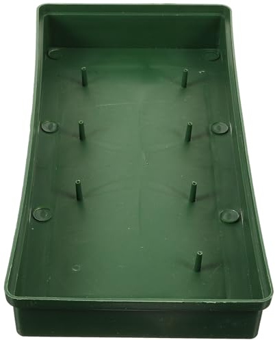 Support de Fixation pour Fleurs Rectangulaire Vert en Plastique