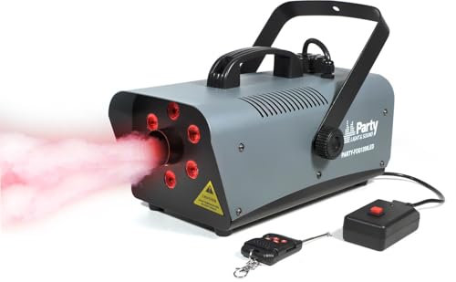 Machine à fumée 1200W avec 6 LEDs RVB - Party Light & Sound FOG1200LED