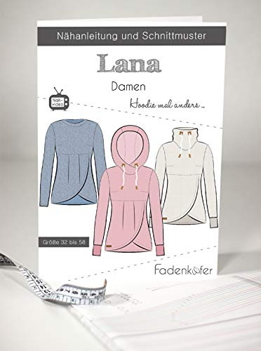 Schnittmuster und Nähanleitung - Damen Hoodie Lana