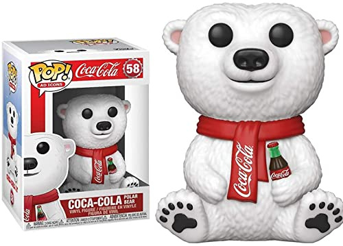 Funko Pop! Ad Icons: Coca Cola Polar Bear-Cola - Polar Bear #58 - Coca-Cola - Vinyl-Sammelfigur - Geschenkidee - Offizielle Handelswaren - Spielzeug Für Kinder und Erwachsene