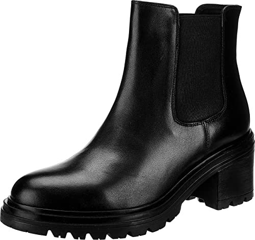 Geox D Damiana E, Botines para Mujer, Negro (Black), 37.5 EU