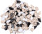 EXCEART 200G Mosaik Steine Keramik Mosaiksteine Zum Basteln Bruchmosaik Mosaikfliesen Naturstein Fliesen Bruchstücke Schmucksteine Erwachsene Bastelset für DIY Scrapbooking Rahmen Weiß Schwarz