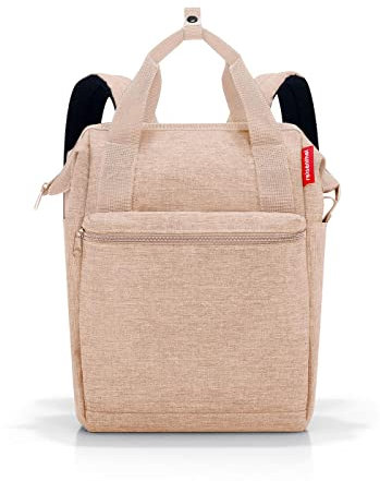 Reisenthel Allrounder R Rucksack und Tragetasche in einem Mit Stecklasche für Reisetrolleys, Farbe:Twist Coffee