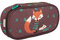 PERLETTI Kinder Federmäppchen Braun mit Fuchs und Igel - Etui Schuletui Federmappe aus Recyceltem Kunststoff - Stifteetui Mädchen Jungen Grunschule Kindergarten - 22x10x5 cm Eco Collection (Fuchs)