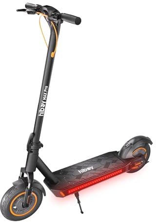 Hiboy MAX Pro Electric Scooter, 46.6 Mi Long Range, 22 MPH Power by 650W MAX Motor, 11'' Pneumatic Tires, Split Hub Design, Dual Suspension, 265lbs MAX Load, Commuting Electric Scooter for Adults