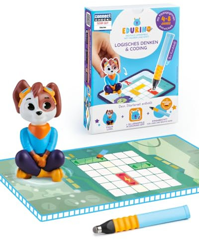 Edurino Starterset Luka Logisches Denken & Coding ab 4 Jahren inkl. App | Spielerisch Strukturen & Muster erkennen | Rätseln & Knobeln