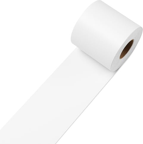 Decotalk Wallpaper Border White Wallpaper Frame Peel and Stick 3x236 Solid White Wall Border Stickers Mirror Frame Borders Self Adhesive Borders Wall Paper for Bedroom Bathroom Mirror Decor