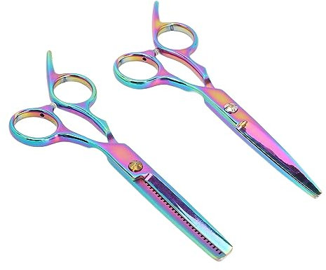 Forbici per Tagliare i Capelli, 2 Pezzi Forbici da Parrucchiere Taglio Pulito Elevata Nitidezza per la Famiglia