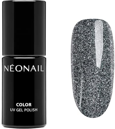 NÉONAIL UV Nagellack 7,2 ml Grau Unstoppable Selflove NÉONAIL Farben UV Lack Glitter Gel Nägel Nageldesign