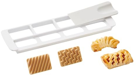 Betty Bossi Ausstechform Mini-Gebäck - Set (25982) Backen Zubehör praktischer Küchenhelfer Kunststoff Lebensmittelecht Spülmaschinengeeignet Beige Weiß