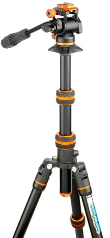 3 Legged Thing Punks Corey Video Magnesium Alloy Compact Tripod Kit (Lava - Black/Orange)