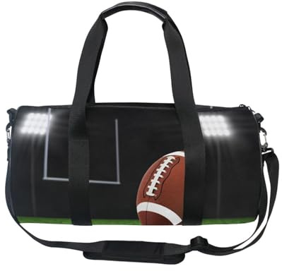 Sporttasche für Damen und Herren, American Football Thema, Mädchen, Gymnastik, Tanztasche, Wochenende, Übernachtung, Fitness, Workout, Krankenhaus-Tasche, mehrfarbig, Reisetasche