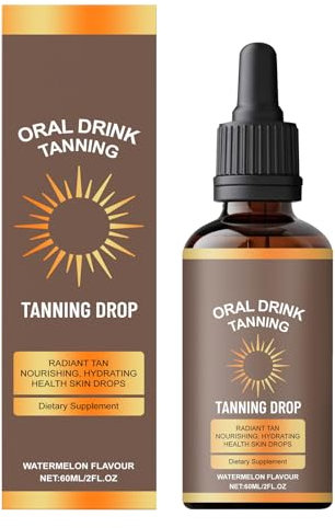 Sunless Tanning Drops To Drink, Gocce Abbronzanti Orali, Abbronzante Nutriente E Idratante Per Viso E Corpo, Favorisce Il Tono Naturale Della Pelle 60 Ml