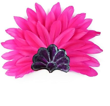Qcbuegof Mardi Gras Hairband Halloween Kopfschmuck Kopfschmuck Für Maskerade Make Up Für Party Maskerade Roaring Flapper Cosplay Gefiedertes Stirnband Für Frauen Farbenfroh