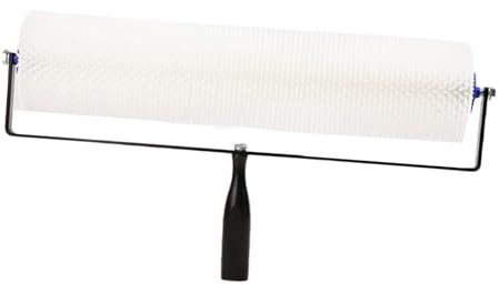 Gcljlmy Stachelwalze für Estrich, Innenanstrichpinsel, Antischaumwalze, Automatisches Ausgleichswerkzeug für Zement (Spikehöhe 2cm)
