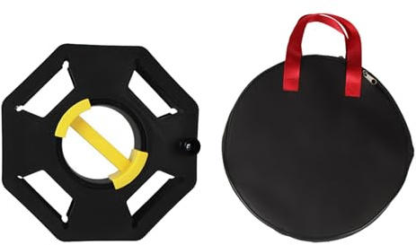 Miosugo Tragbare Kabeltrommel, Kabel-Organisationsrolle, manueller Draht-Organizer mit zentralem Griff, für Wohnmobile, Boote, Wohnwagen und Wohnmobile