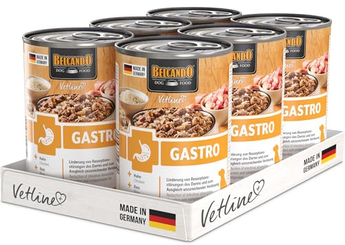 Belcando Vetline Gastro | Confezione da 6 | 6 x 400 g | Alimento dietetico completo per cani per alleviare i disturbi da assorbimento intestinale
