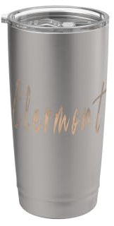 Clermont Florida Vintage elegantes Design Doppelwandiger Edelstahl-Thermobecher