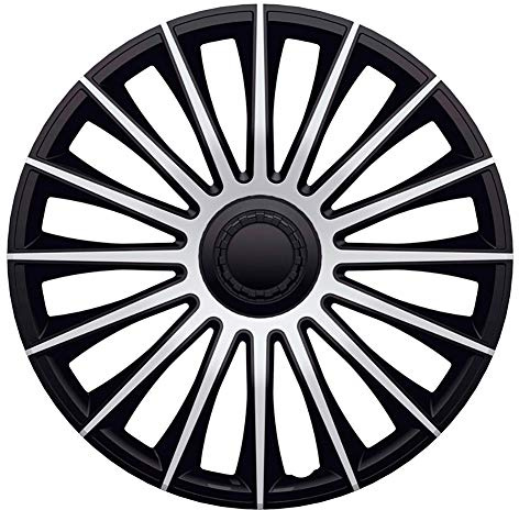 J-Tec 4er Set Radzierblenden Austin 17-Zoll Silber/Schwarz