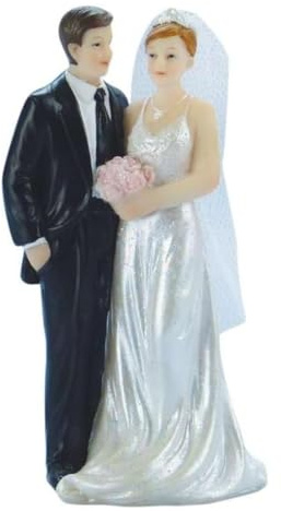Cake Company Cake Topper Brautpaar Klassisch I Hochzeit Tortendekoration für besondere Momente I Tortenfigur aus hochwertigem Material