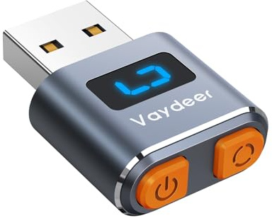 Vaydeer Mouse Jiggler, USB Mausbeweger | für Windows, macOS und Linux, für Homeoffice und PC