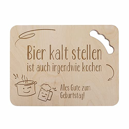 Herz & Heim® Männer-Geschenk Bierkastensitz Deckel mit persönlicher Gravur Bier kalt Stellen