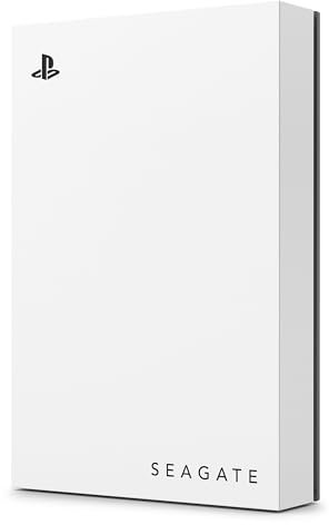Seagate Game Drive PS4/PS5, 5TB, tragbare externe Festplatte, 2.5 Zoll, USB 3.0, weiß, LED blau, Plug and Play, Modellnr.: STLV5000200