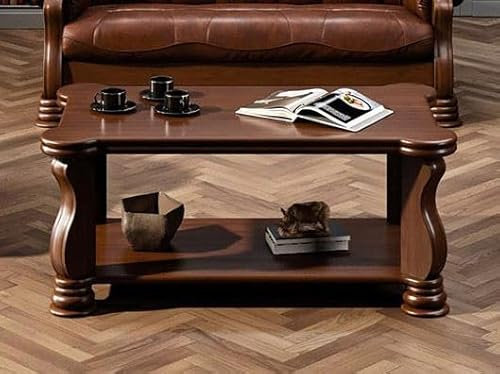 All4All Sofagarnitur Prato 3+2+1 Wohnzimmerset Polstergarnitur 3-sitzer 2-sitzer Sessel Elegant mit Holzdekor 11 (Couchtisch)