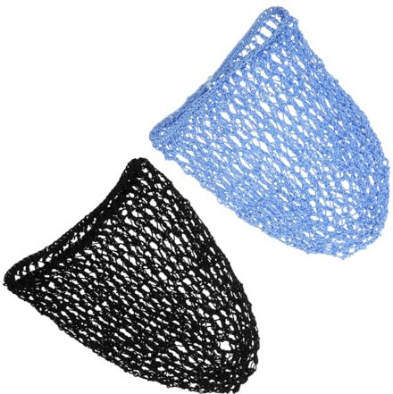 SHERCHPRY 2st Lange Netztasche Für Die Haarpflege Haarpflegenetz Für Frauen Gehäkelt Haarnetz Häkeln Snood- Hut Haarnetze Für Damen Kappen Gegen Haarausfall Stoff Haushalt Netto-set Mädchen