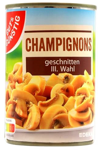 Gut & Günstig Champignons geschnitten 3.Wahl, 24er Pack (24 x 170g)