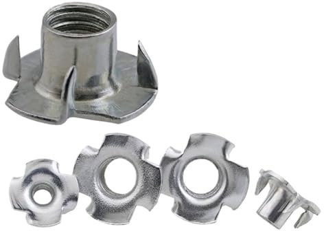 M3 M4 M5 M6 M8 M10 M12 Verzinkte Vier-Krallen-Mutter 5/10/20/50PCS Lautsprecher T-Mutter Blind Zinken Einsatz T-Mutter Möbel Hardware (Color : 20PCS, Size : M10)