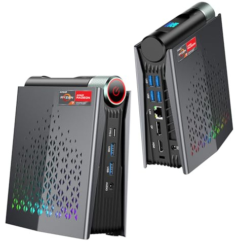ACEMAGICIAN Warlord Mini S3A Mini PC Gaming AMD Ryzen 7 8845HS(8C/16T,bis zu 5,1 GHz), 32GB DDR5 5600MHz 1TB SSD, AMD Radeon 780M Micro Desktop Computer mit 3-Modi-Anpassung|RGB|WIFI6|Dual Lüfter