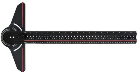 Bau Lineal T Typ Lineal Holzbearbeitung Anritzen Quadratisches Lineal Messgerät Verstellbarer Winkelmesser Schreiner Zubehör