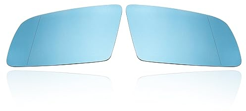 Attisfiera 2* Rétroviseur, Miroir latéral pour 5er E60 E61 E63 2003-2010 51167065081 51167065082 Chauffant Bleu Verre