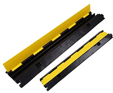 Cableor-Rampe, Bodenauffahrtsbremsschwelle, Bodenkabel, Kanalnut, Auffahrtsschlauch, Kabelrampenabdeckung, Für Wohngebiete, Private Garagen, Gärten/a/100 * 24 * 4Cm
