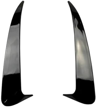 Kofferraumspoiler Für Benz C-Klasse W205 C43 C63 2014-2019 Heckstoßstange Spoiler Seite Canard Air Vent Abdeckung Einsätze Zubehör Heckspoiler(Schwarz)