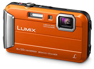 Panasonic LUMIX DMC-FT30EB-D Tough Waterproof Compact Digital Camera - Orange (Renewed)