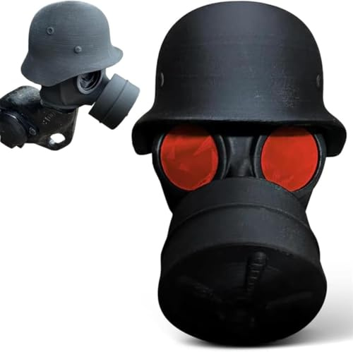 Cover Cap for Trailer Coupling,Helmet Gas Mask Trailers Ball Covers Fun Gas Mask Helmet Trailers Hitch Covers Trailer Coupling Protective Cap for Drawbar Hitch (Red)