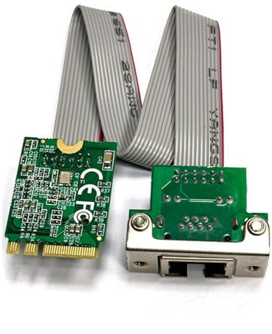 Feiouna Tarjeta LAN Ethernet M.2 A+E KEY 2.5G RTL8125B Red de control industrial Gigabit