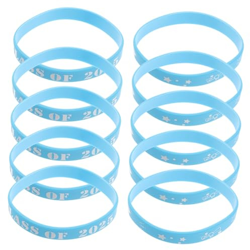 SUPVOX 20pezzi Braccialetti Perurea Classe Del Bomboniere Per Festa Di Laurea Braccialetti in Silicone Per Studenti e Insegnanti Ricordo Di Laurea Prezioso