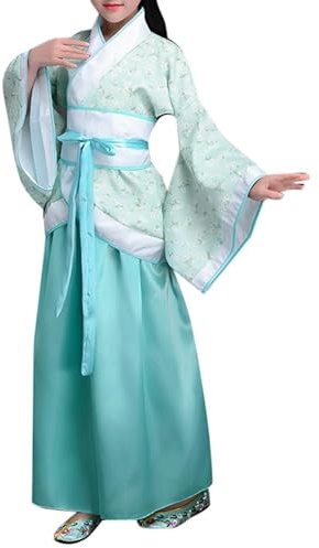 BAFUIE Deguisements Chinoise Fille, Chine Enfants National Style Chinois Scène Théâtre Jouer à L'opéra Cosplay Spectacle Traditionnel Folle Robes Filles Manches Longues