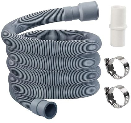Tuyau De Vidange For Machine À Laver Et Lave-vaisselle, 2m, Tuyau Flexible De Vidange Extensible