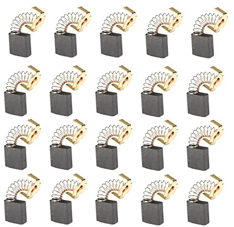 20pcs Elektromotor Kohlebürste Motorkohlen Kohlestifte Ersatz Kohlebürsten Set 7mm × 17mm × 18mm