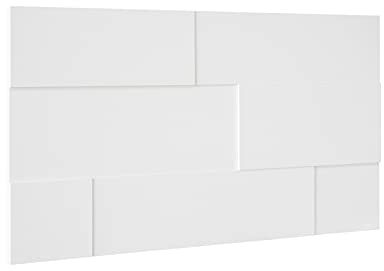 HEXIM Wandverkleidung - Stilvolle 3D Paneele mit 7 Verlegevarianten, Holzpaneele aus MDF - (2,26qm Weiß) Holzverblender moderne Wandfliese Dekorbretter Wandpaneel