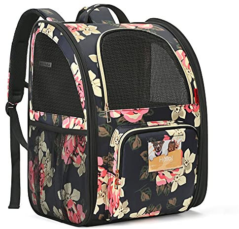 UtoteBag Porte-Sac à Dos pour Chat, Chien avec Design Ventilé, pour Animal de Compagnie Pliable et Imperméable avec Coussin Lavable, Voyages/Randonnée/L'extérieur