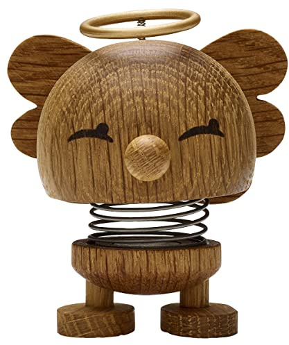 Hoptimist - Skandinavisches Design - Weihnachtsfigur - Small Angel Bimble - Höhe: 7,5 cm - Oak