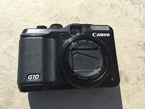 Canon G10 Compact Digital Camera 14.7 Megapixels 5 x Zoom Black (Renewed)