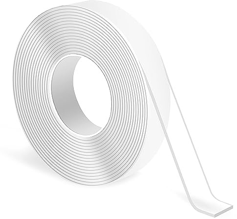 Oruiiju Doppelseitiges Klebeband, strapazierfähig, spurlos, abnehmbar, wiederverwendbar, waschbar – Mehrzweck