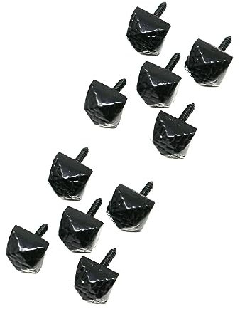 fiXte Antique Iron Door Stud Screw Screws Bolt 19mm (3/4 inch) Japanned Black (Pack of 10)